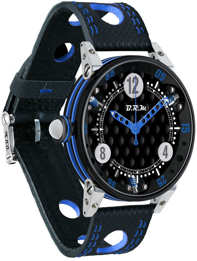 Buy BRM 6-44 Golf Black Dial Blue GF6-44-SA-N-ABLF watches